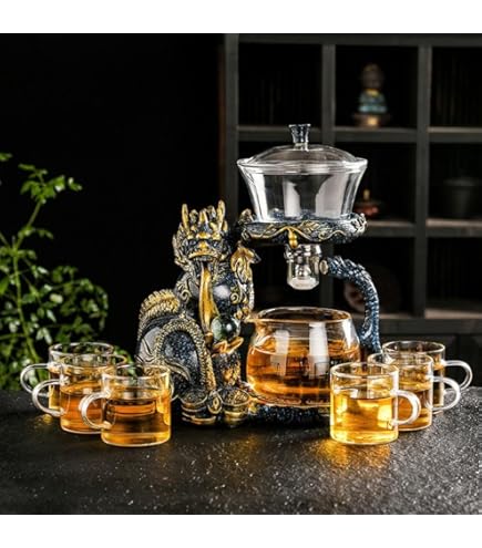 Amazon.com: KALWEL,Magnetic Teapot,Lazy Tea Set,Automatic Tea Set